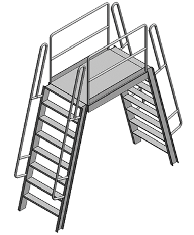 alluminum Dual Side Warehouse Ladder